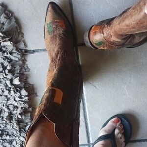 Gameday Miami Hurricanes Boots Size 8